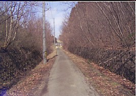 舗装された廃線