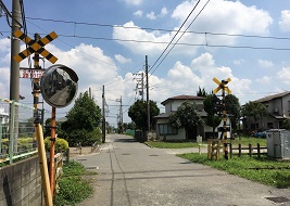 踏切が残る廃線