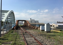 千若信号場方面を望む