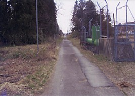 舗装された廃線