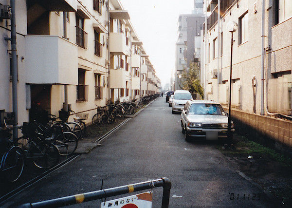 社宅に残る廃線